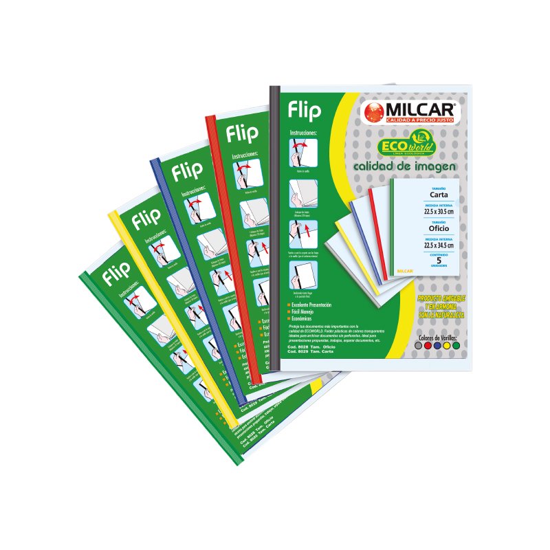 FLIPS TAMAÑO OFICIO Y CARTA